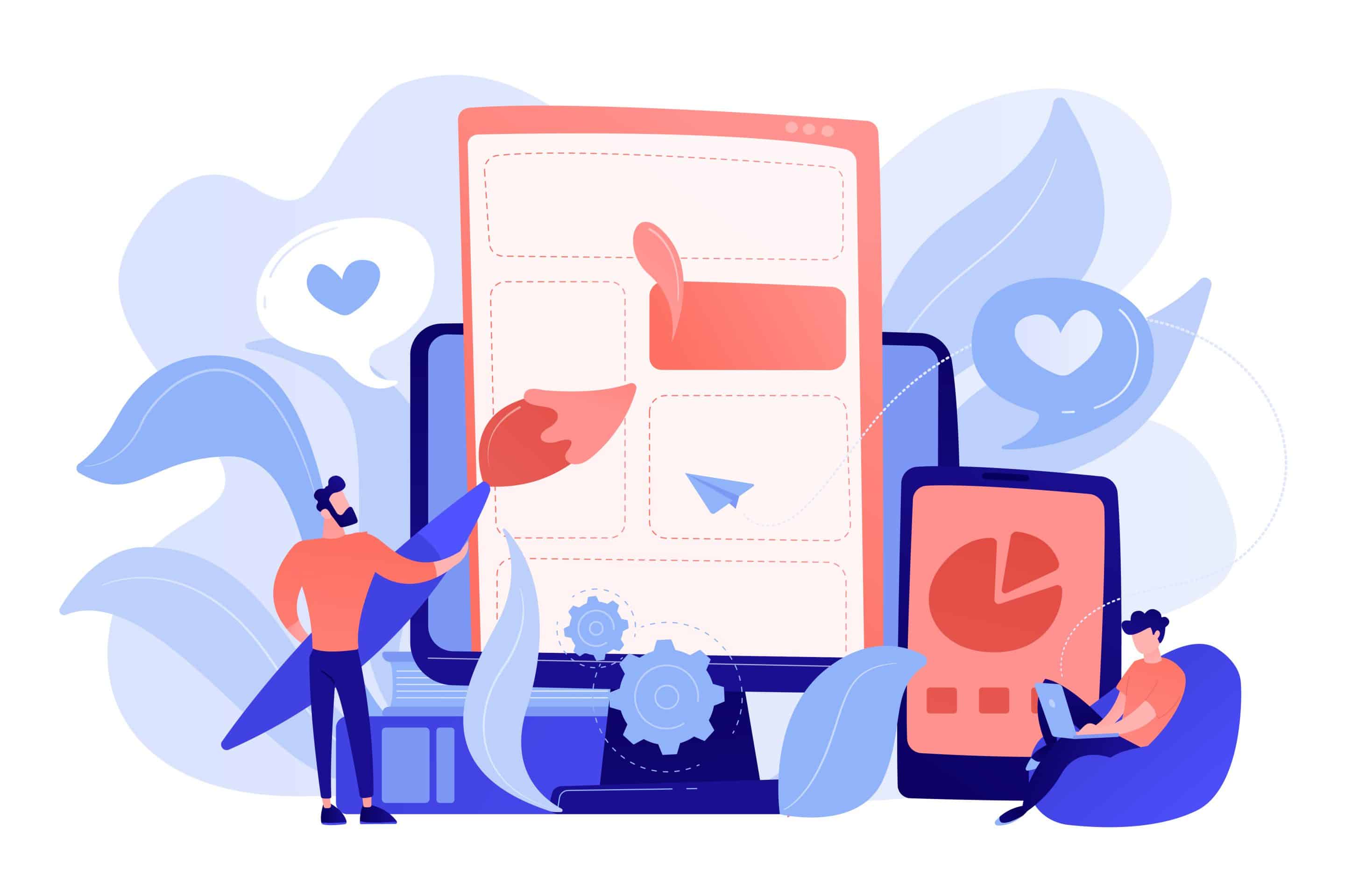 Front end development it concept vector illustration